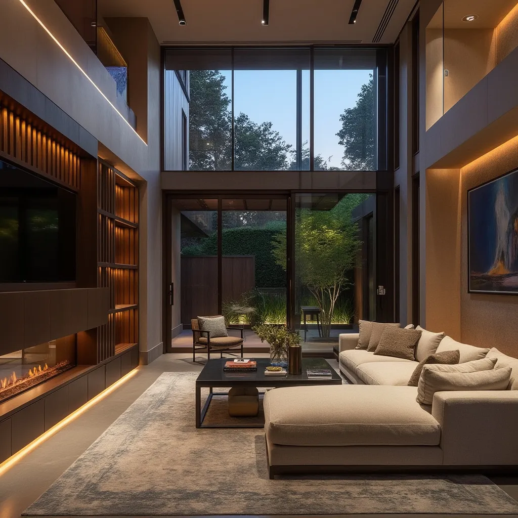 Interior de proyecto residencial recién finalizado