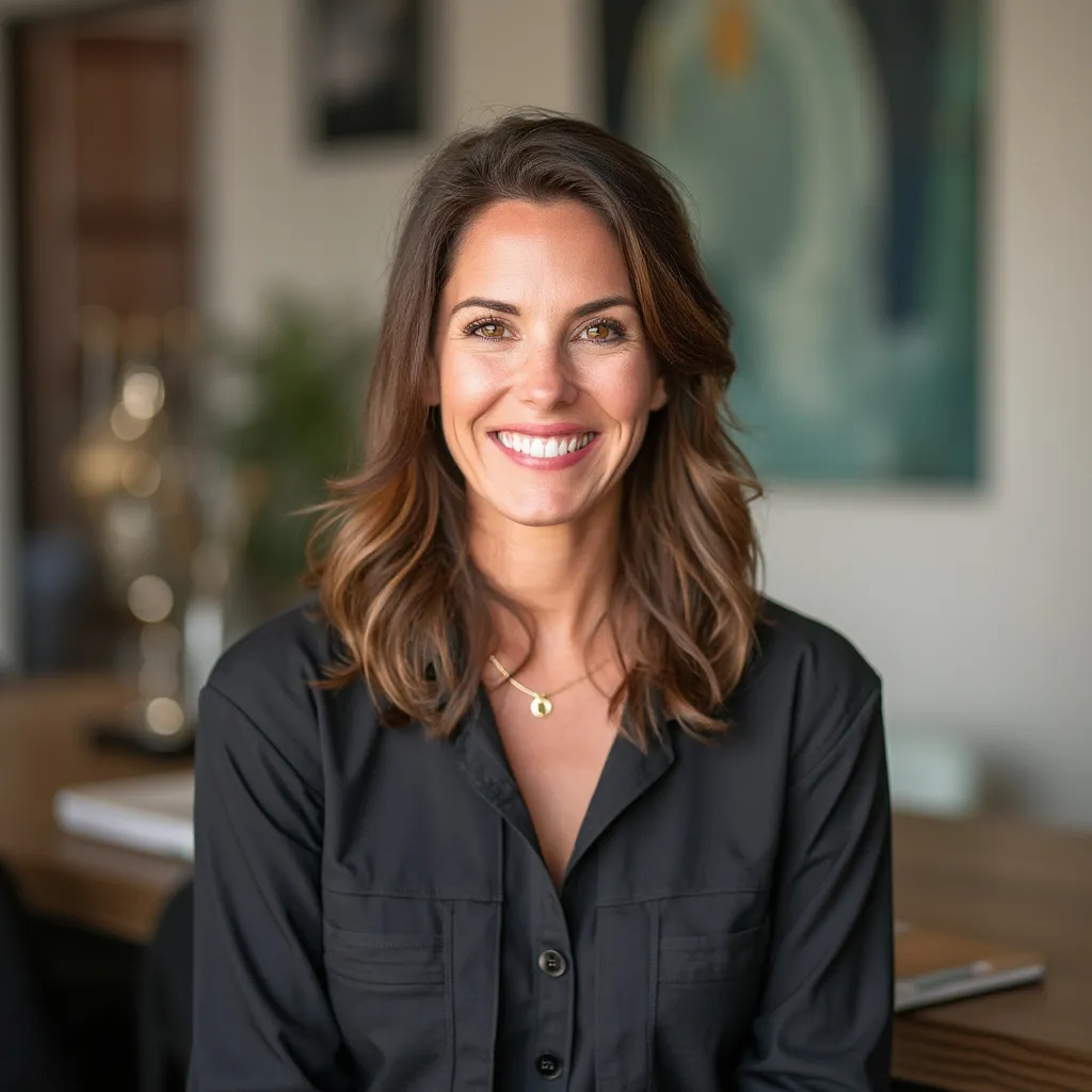 Retrato de Elena Martínez, Diseñadora Principal